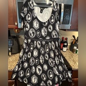 Thorn and Fable Portrait Print Mini Dress